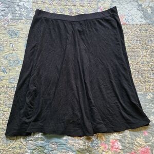 Synergy Organic Clothing Black Bamboo Organic Cotton Skirt Women's Size Small